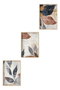 Wallity Pintura Decorativa en MDF con Marco (3 Piezas) 50 x 70 cm Multicolor